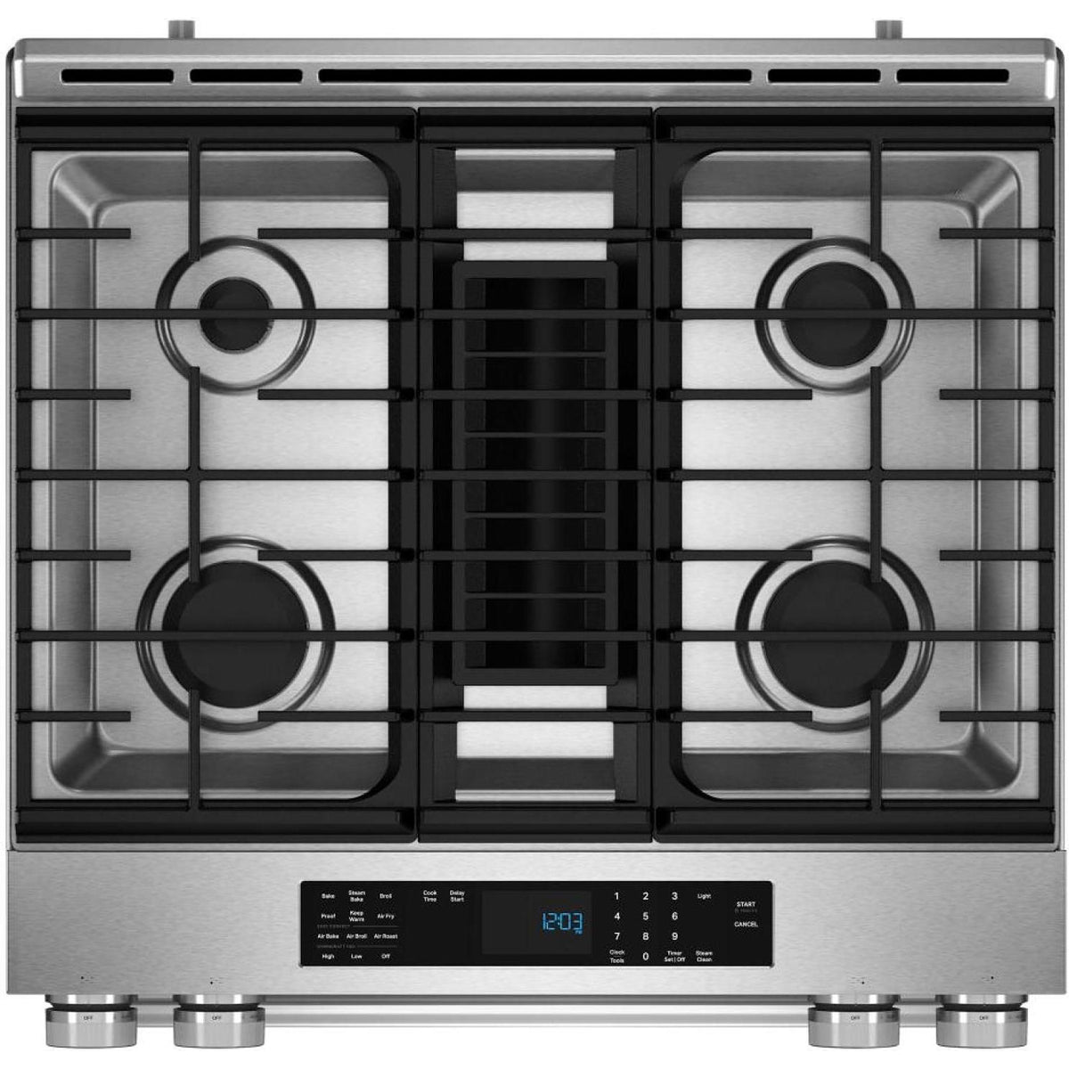 KitchenAid 30-inch Dual-Fuel Range with Downdraft Ventilation KSDV730TPS IMAGE 4