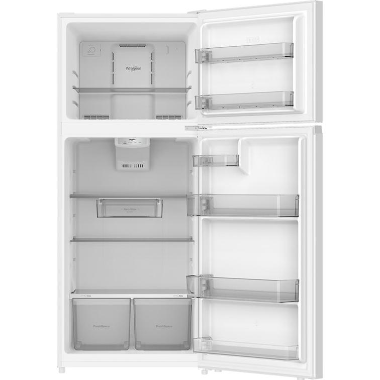 Whirlpool 28-inch, 17.6 cu. ft. Freestanding Top Freezer Refrigerator WRTX6418TW IMAGE 2