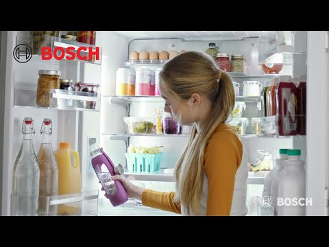Bosch 36-inch, 20.5 cu.ft. Counter Depth French 4-Door Refrigerator with FlexBar™ B36CL81ENW EXTERNAL_VIDEO 1