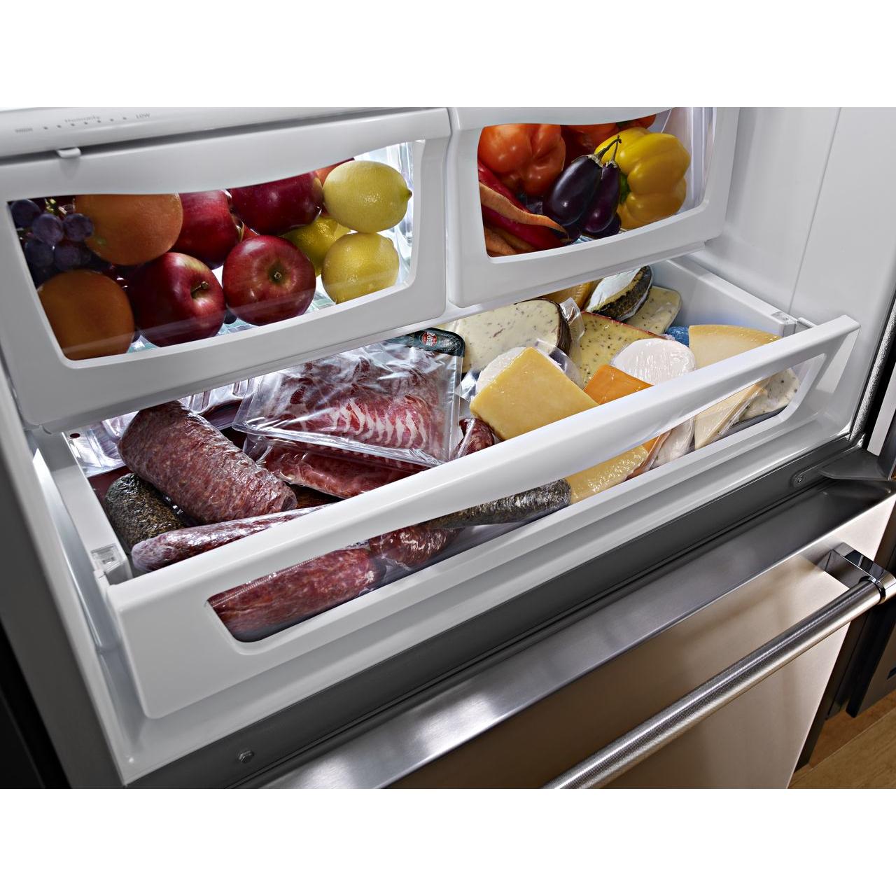 KitchenAid 36-inch, 25 cu.ft. Freestanding French 3-Door Refrigerator with ExtendFresh™ Plus Temperature Management System KRFF305ESS IMAGE 15