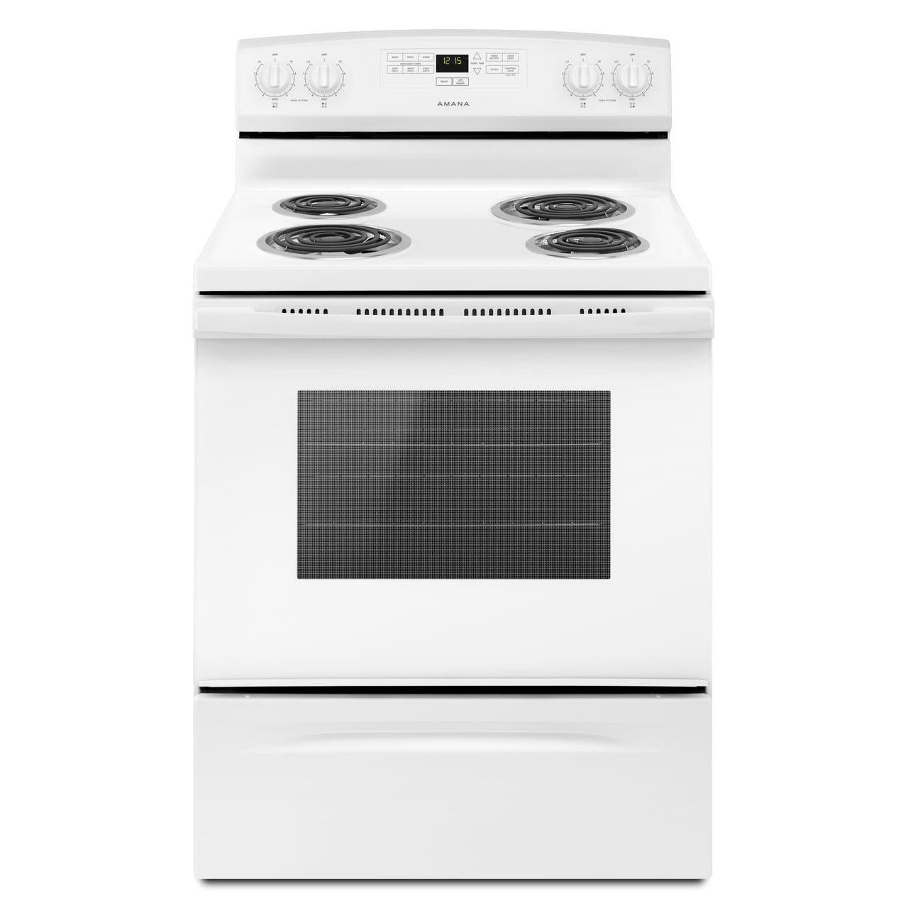 Amana 30-inch Freestanding Electric Range YACR4303MFW IMAGE 1