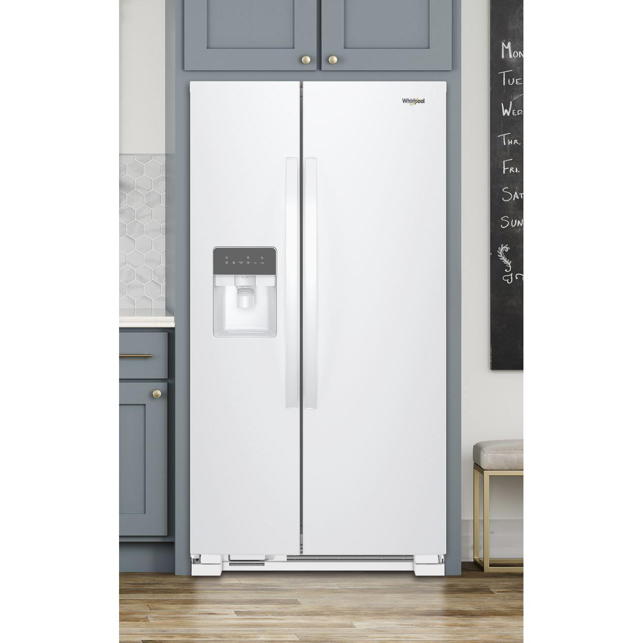 Whirlpool 36-inch, 24.5 cu. ft. Freestanding Side-by-Side Refrigerator with Exterior Ice and Water Dispenser with EveryDrop™ Water Filtration WRS335SDHW IMAGE 7