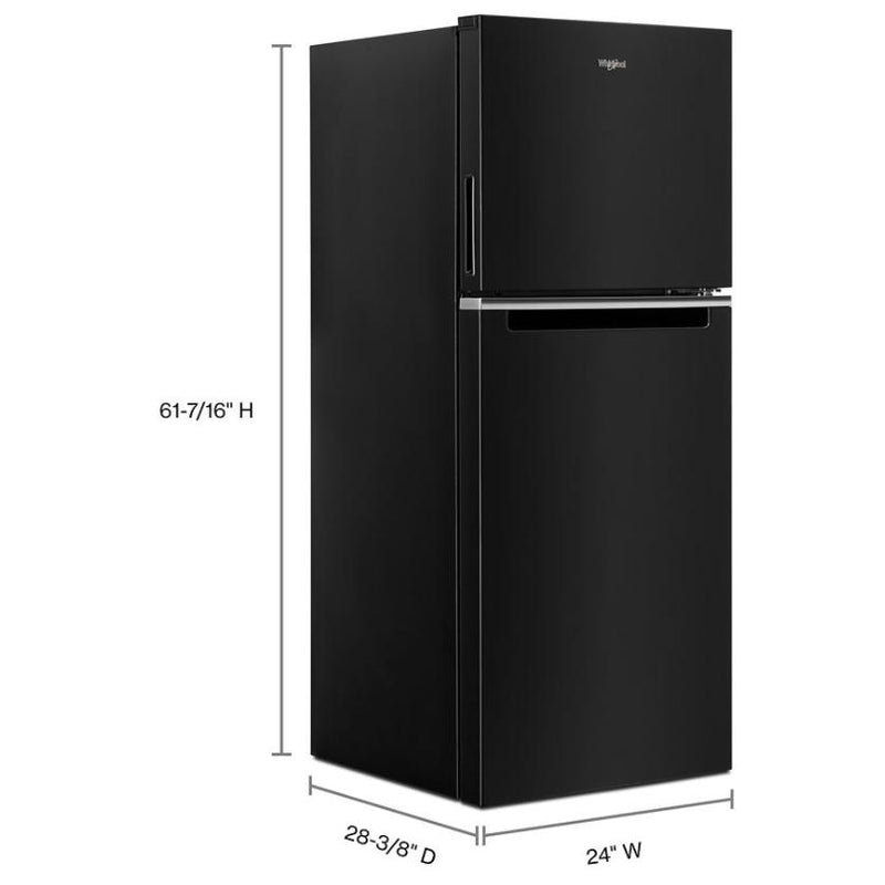 Whirlpool 24-inch, 11.6 cu.ft. Counter-Depth Top Freezer Refrigerator with Automatic Defrost WRT112CZJB IMAGE 8
