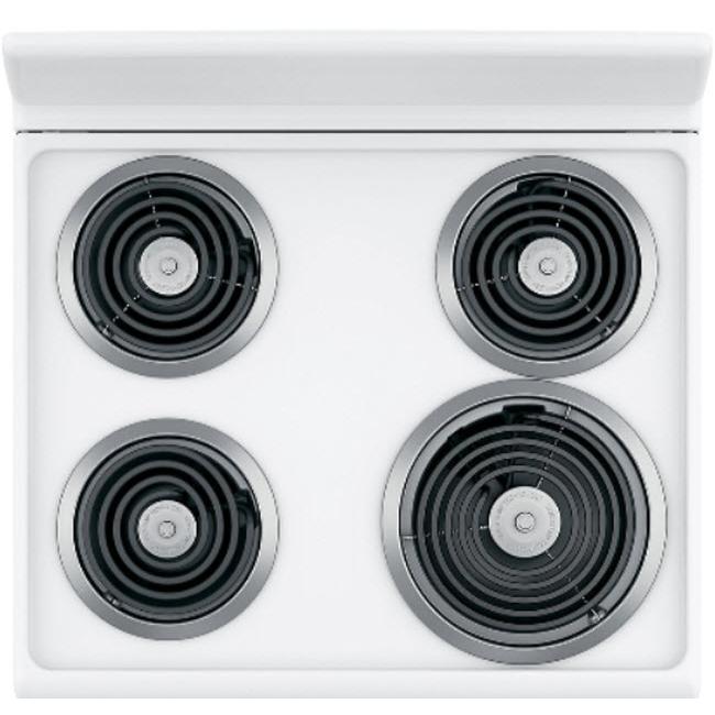 GE 24-inch Freestanding Electric Range with Sensi-Temp Technology JCAS300DMWW IMAGE 4