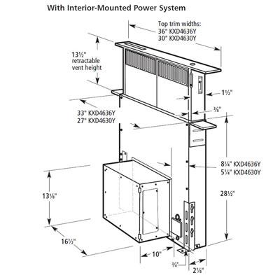  KitchenAid 36-inch Countertop Downdraft KXD4636YSS IMAGE 2