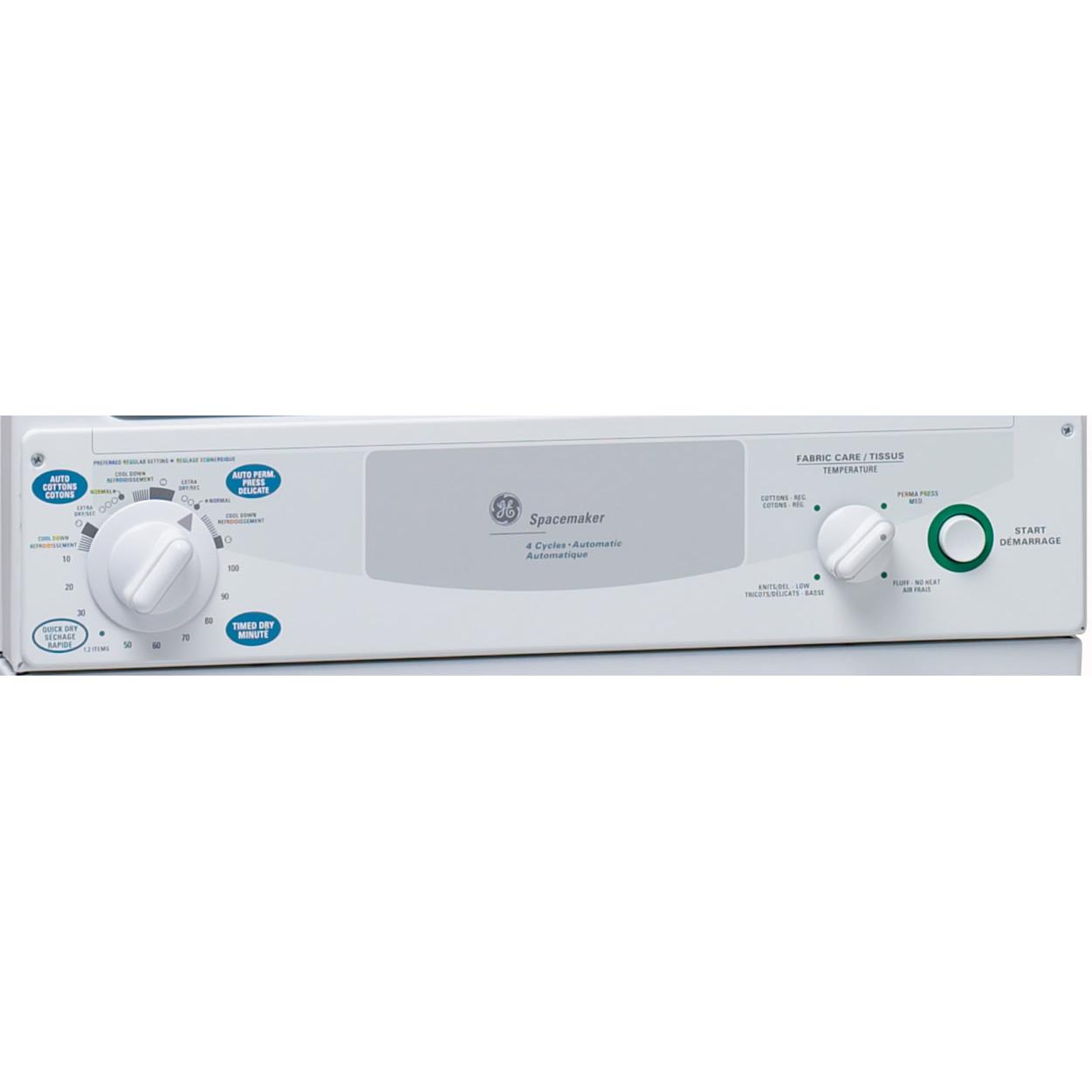  GE 3.6 cu. ft. Electric Dryer PCKS443EBWW IMAGE 2