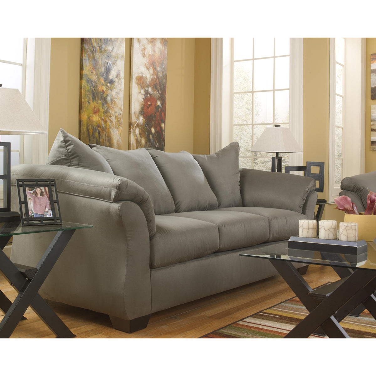  Signature Design by Ashley Darcy Stationary Fabric Sofa 7500538 IMAGE 3