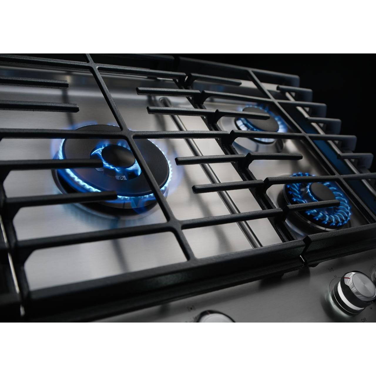  KitchenAid 36-inch Built-in Gas Cooktop with Griddle KCGS956ESS IMAGE 6