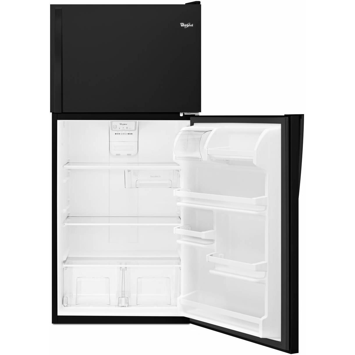  Whirlpool 30-inch, 18.2 cu.ft. Freestanding Top Freezer Refrigerator with Flexi-Slide™ Bin WRT318FZDB IMAGE 3