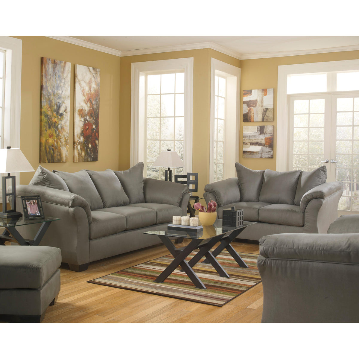  Signature Design by Ashley Darcy Stationary Fabric Chair 7500520 IMAGE 3