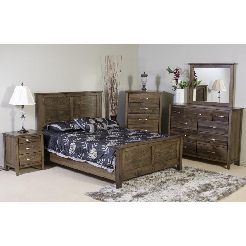 Mako Wood Furniture Scarlet 4100 7 pc Queen Bedroom Set IMAGE 1
