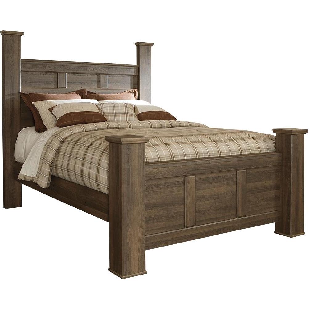  Signature Design by Ashley Juararo Queen Poster Bed B251-67/B251-64/B251-98 IMAGE 1