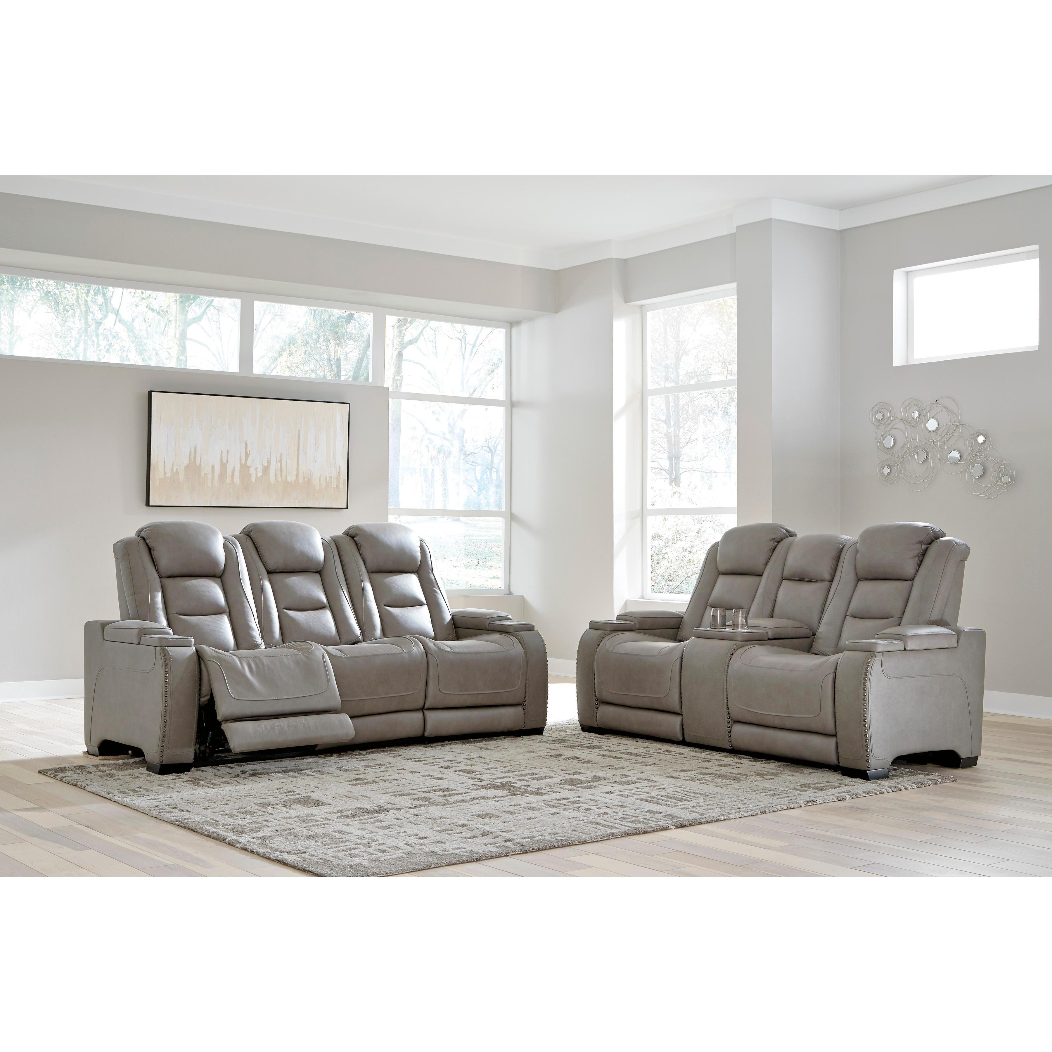  Signature Design by Ashley The Man-Den U85305 2 pc Power Reclining Living Room Set IMAGE 3