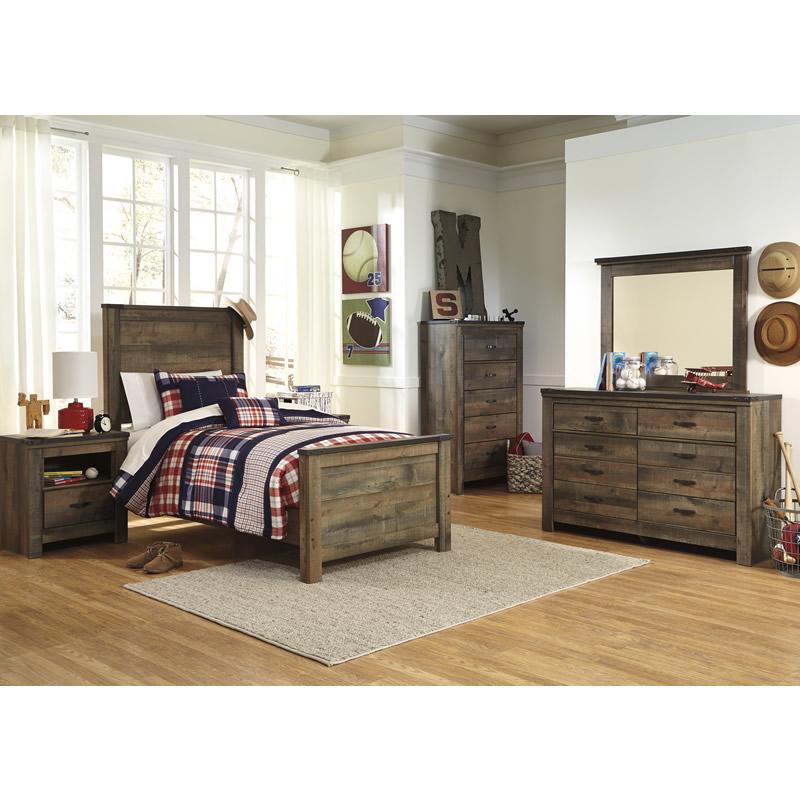  Signature Design by Ashley Trinell B446-53 Twin Panel Headboard IMAGE 3