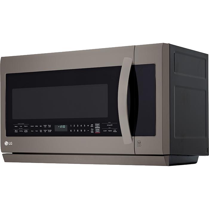  LG 30-inch, 2.2 cu. ft. Over-the-Range Microwave Oven with 2nd Generation Slide-Out ExtendaVent™ LMV2257BD IMAGE 2