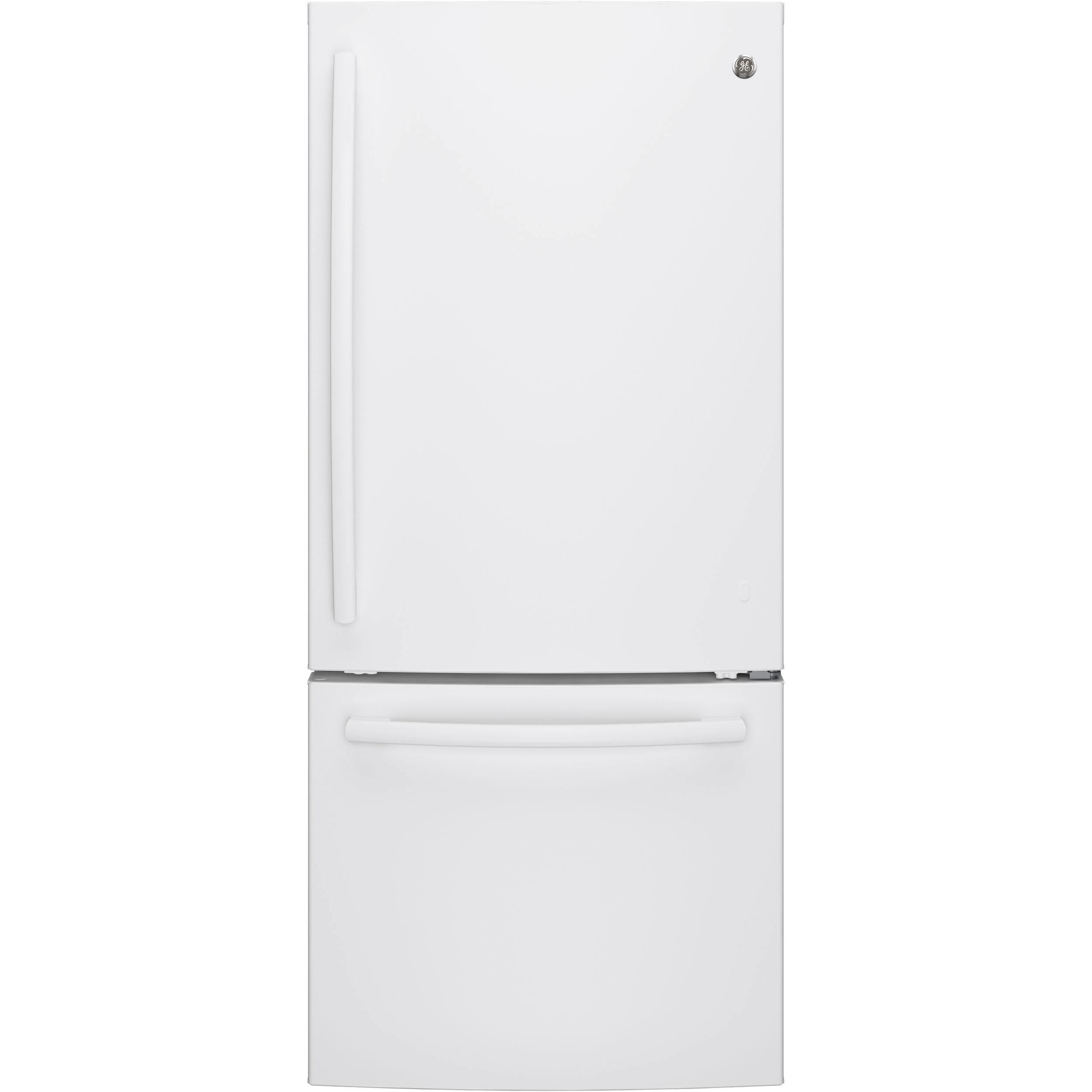  GE 30-inch, 20.9 cu. ft. Bottom Freezer Refrigerator GDE21DGKWW IMAGE 1