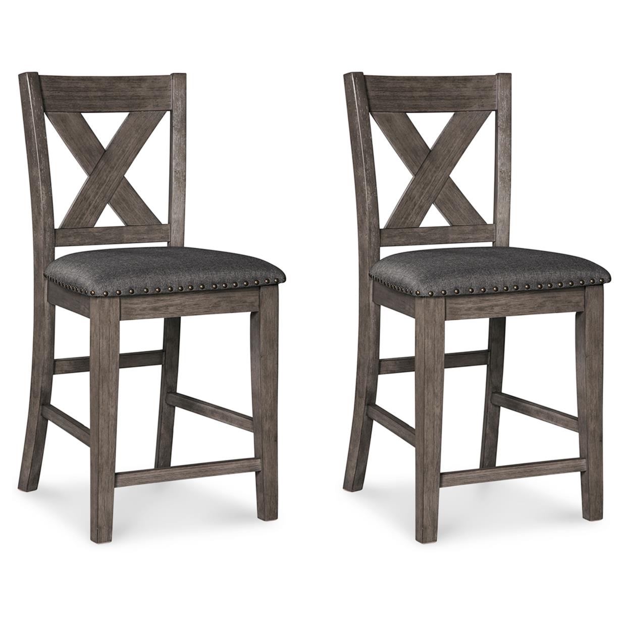 Signature Design by Ashley Caitbrook D388D5 3 pc Counter Height Dining Set IMAGE 4