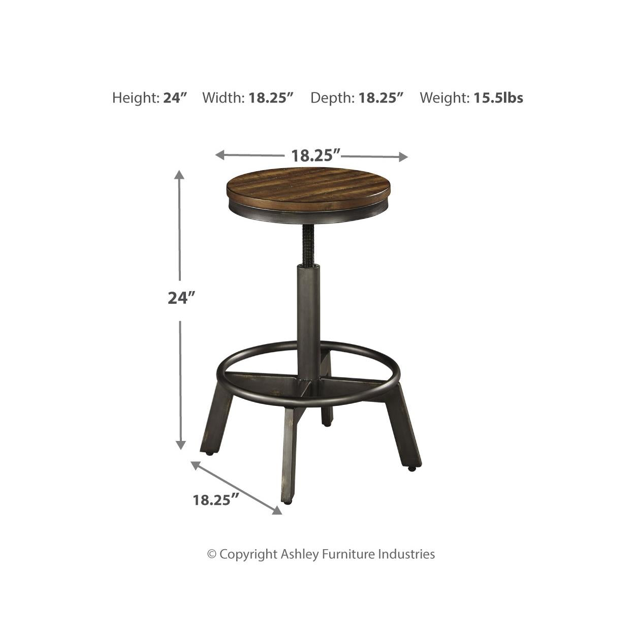 Signature Design by Ashley Tojin D440D2 5 pc Counter Height Dining Set IMAGE 6