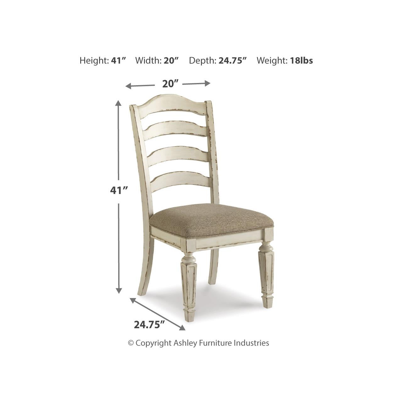  Signature Design by Ashley Realyn D743D9 9 pc Dining Set IMAGE 11