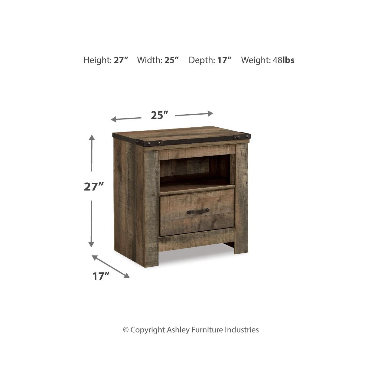  Signature Design by Ashley Trinell B446B78 6 pc Full Panel Bedroom Set IMAGE 10