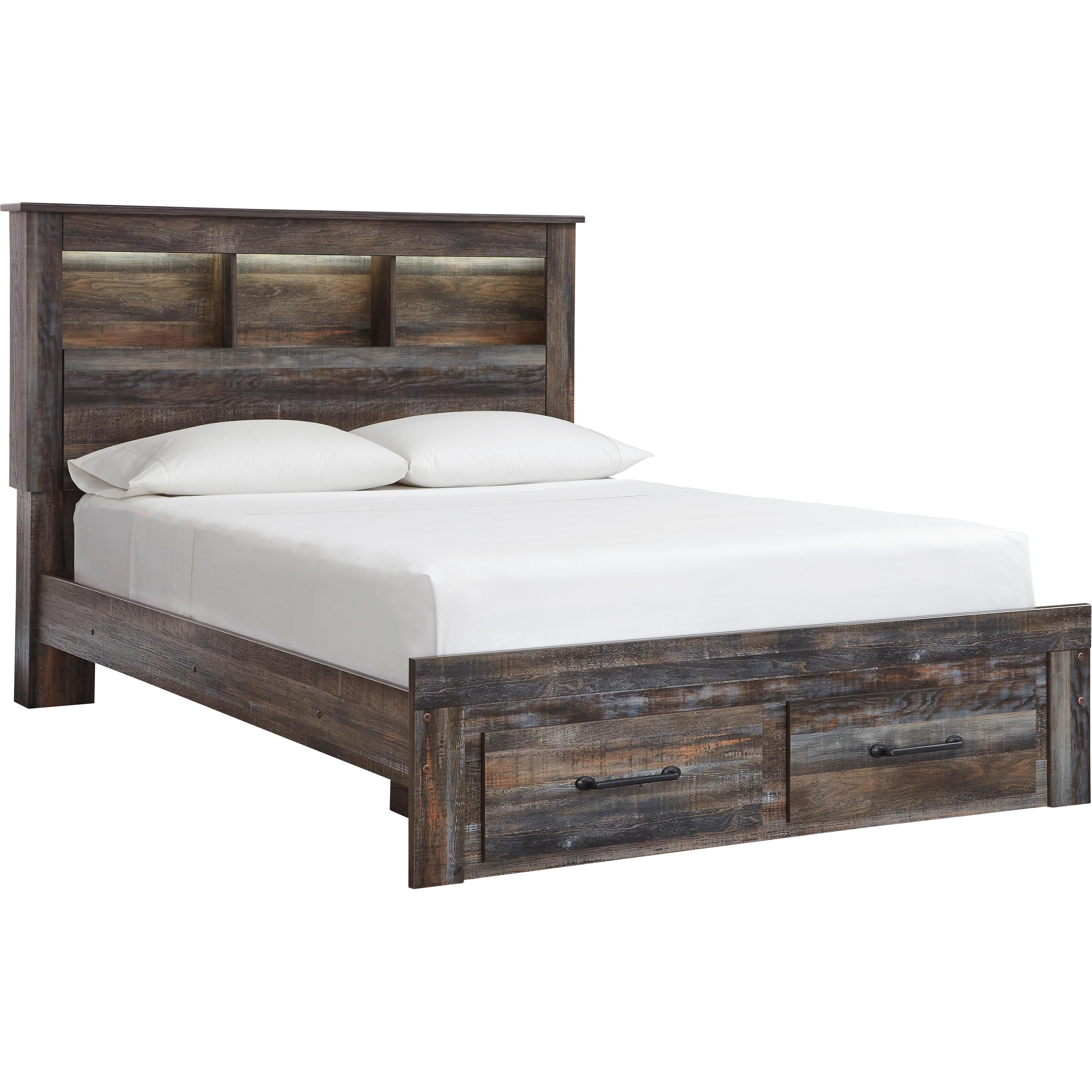  Signature Design by Ashley Drystan B211B77 8 pc Queen Bookcase Bedroom Set IMAGE 2