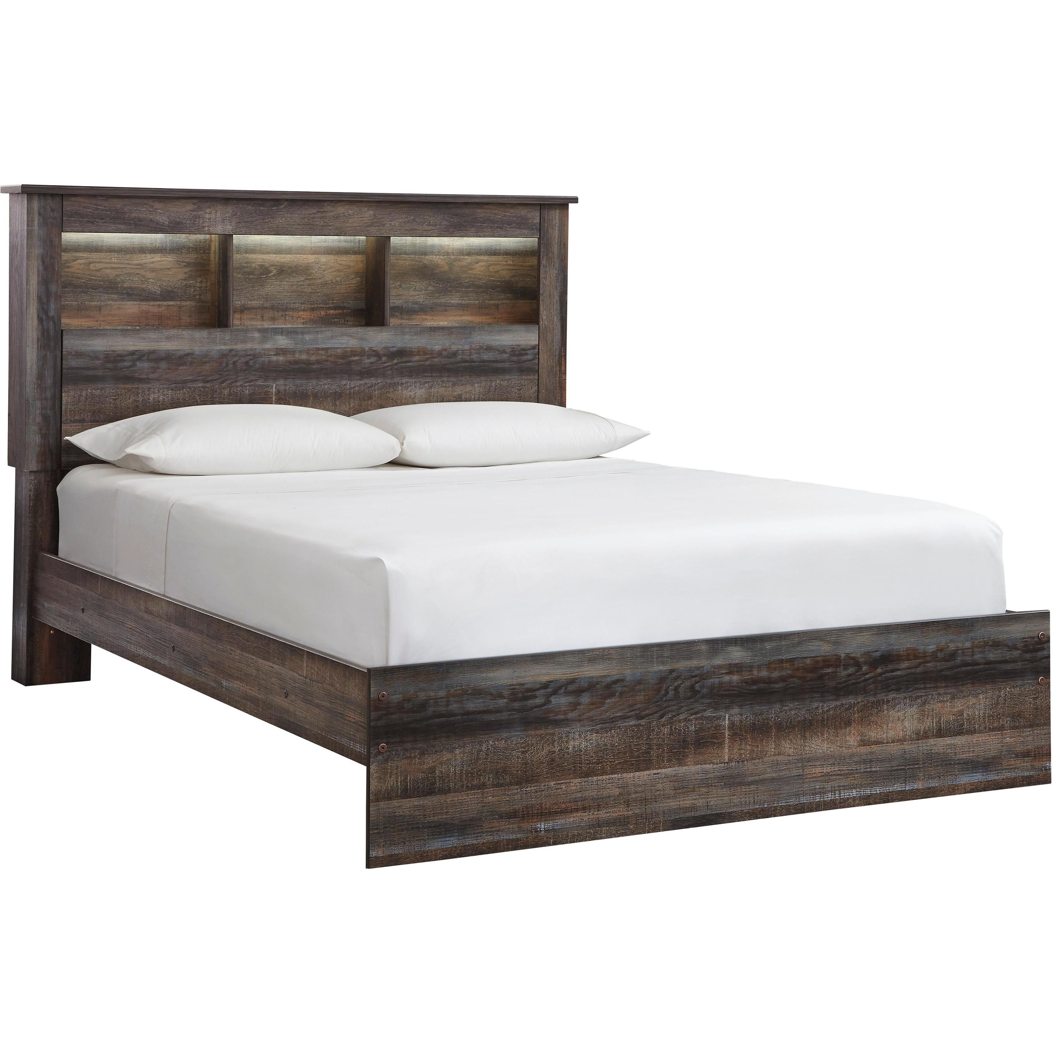  Signature Design by Ashley Drystan B211B95 6 pc Queen Bookcase Bedroom Set IMAGE 2
