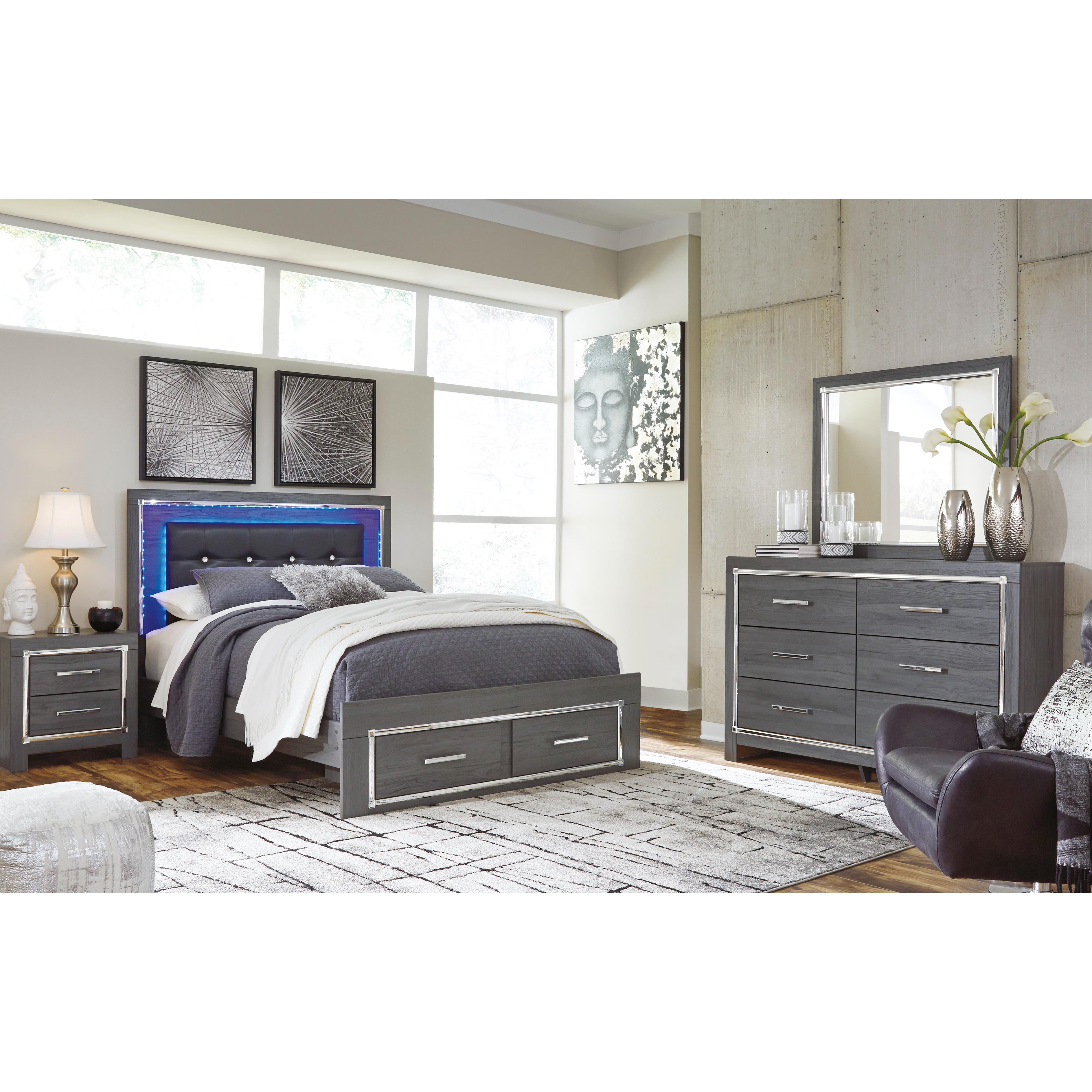  Signature Design by Ashley Lodanna B214B40 7 pc Queen Panel Bedroom Set IMAGE 1
