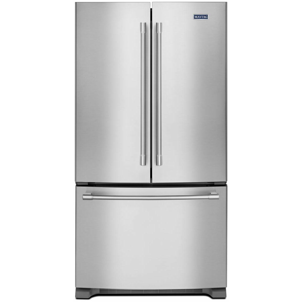  Maytag 36-inch, 20 cu. ft. Counter-Depth French 3-Door Refrigerator with Ice and Water MFC2062FEZ IMAGE 1