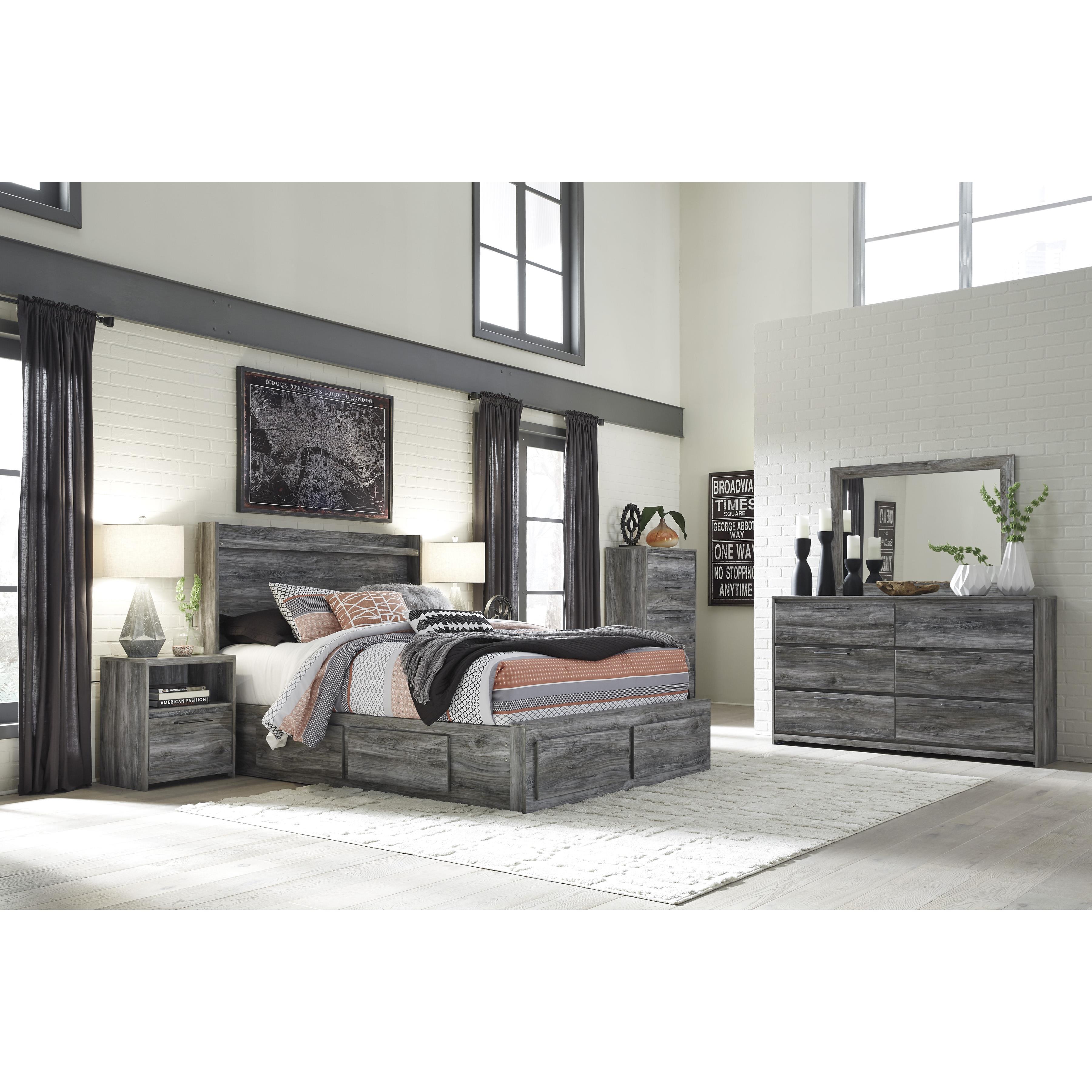  Signature Design by Ashley Baystorm B221B83 7 pc King Panel Bedroom Set IMAGE 1