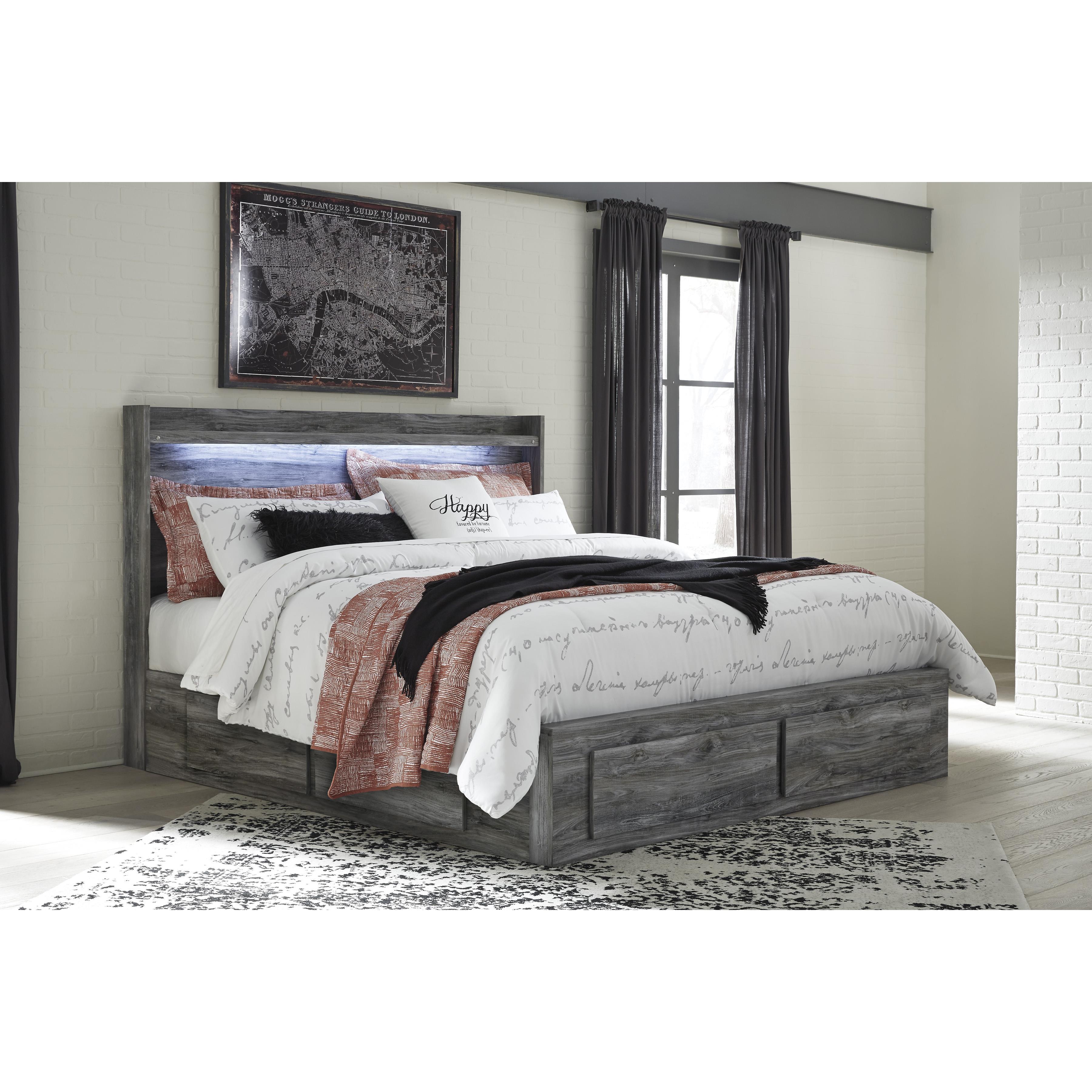  Signature Design by Ashley Baystorm B221B83 7 pc King Panel Bedroom Set IMAGE 2