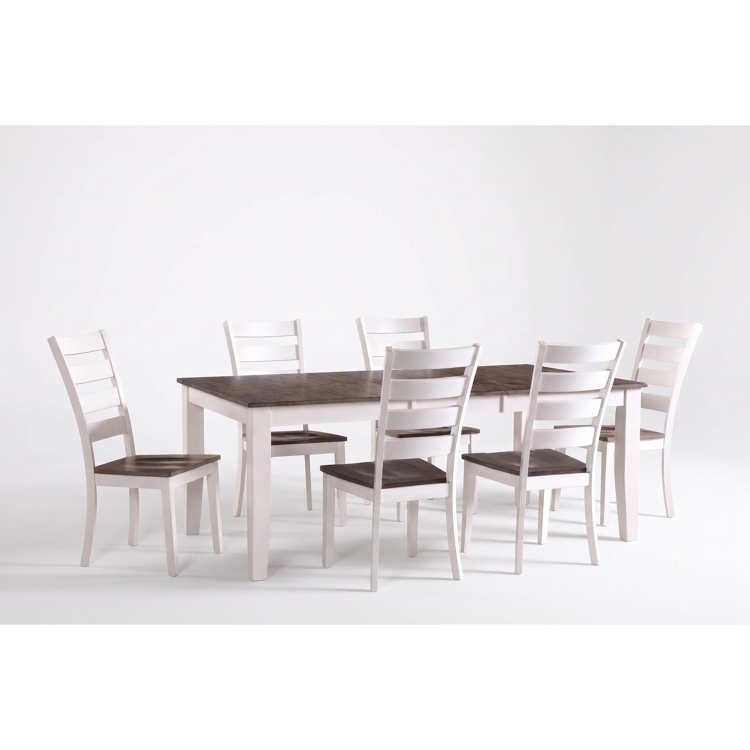  Intercon Furniture Kona 7 pc Dining Set - Gray/White IMAGE 2