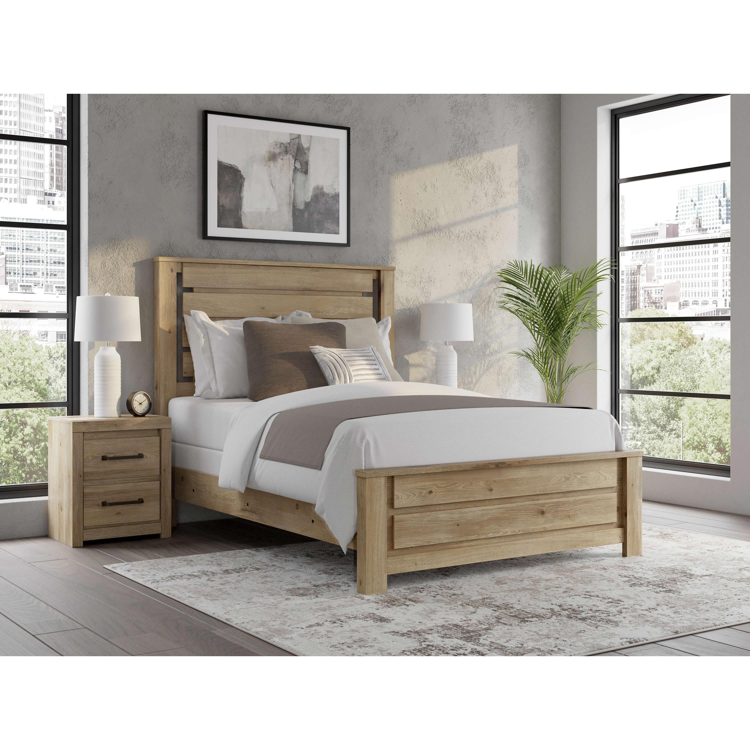  Benchcraft Brozmont B1045 8 pc Queen Panel Bedroom Set IMAGE 2