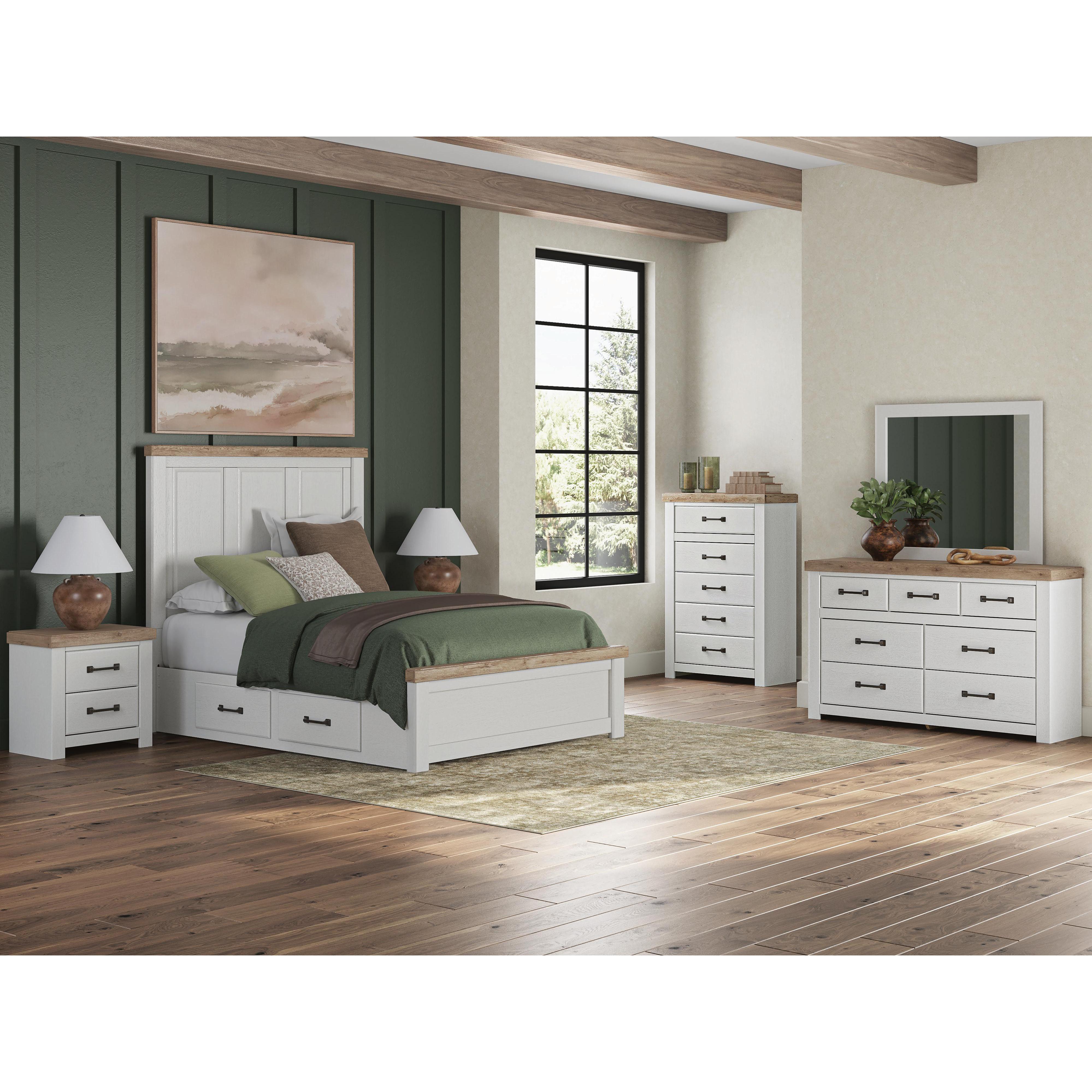  Signature Design by Ashley Savonport B4615 8 pc Queen Panel Storage Bedroom Set IMAGE 1