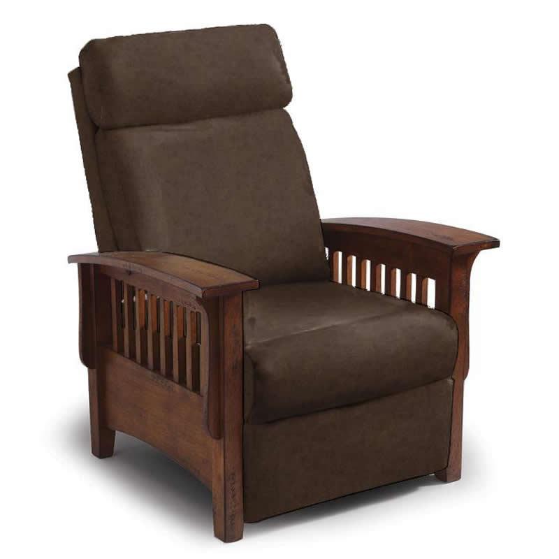 Best Home Furnishings Tuscan Fabric and Leather Look Recliner 2L20DP2