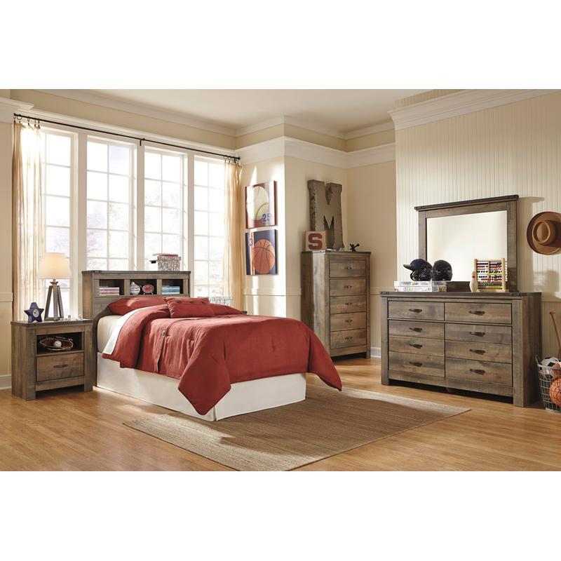  Signature Design by Ashley Trinell B446-63 Twin Bookcase Headboard IMAGE 1