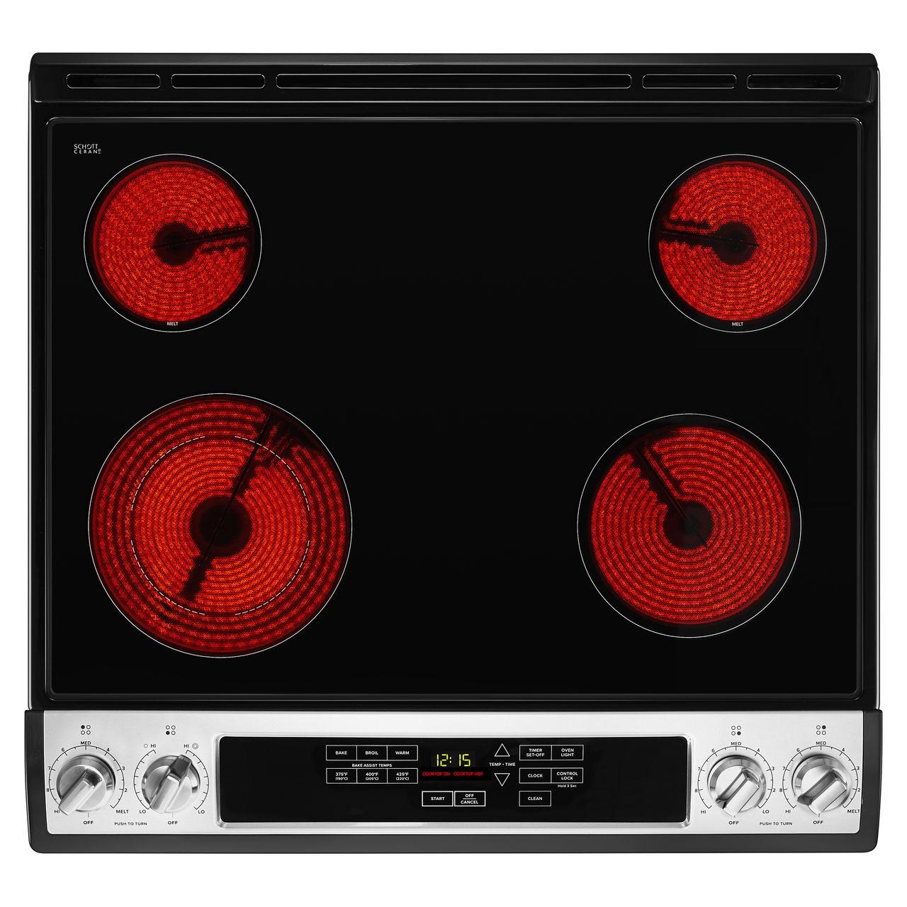  Amana 30in Slide-In Electric Range YAES6603SFS IMAGE 5