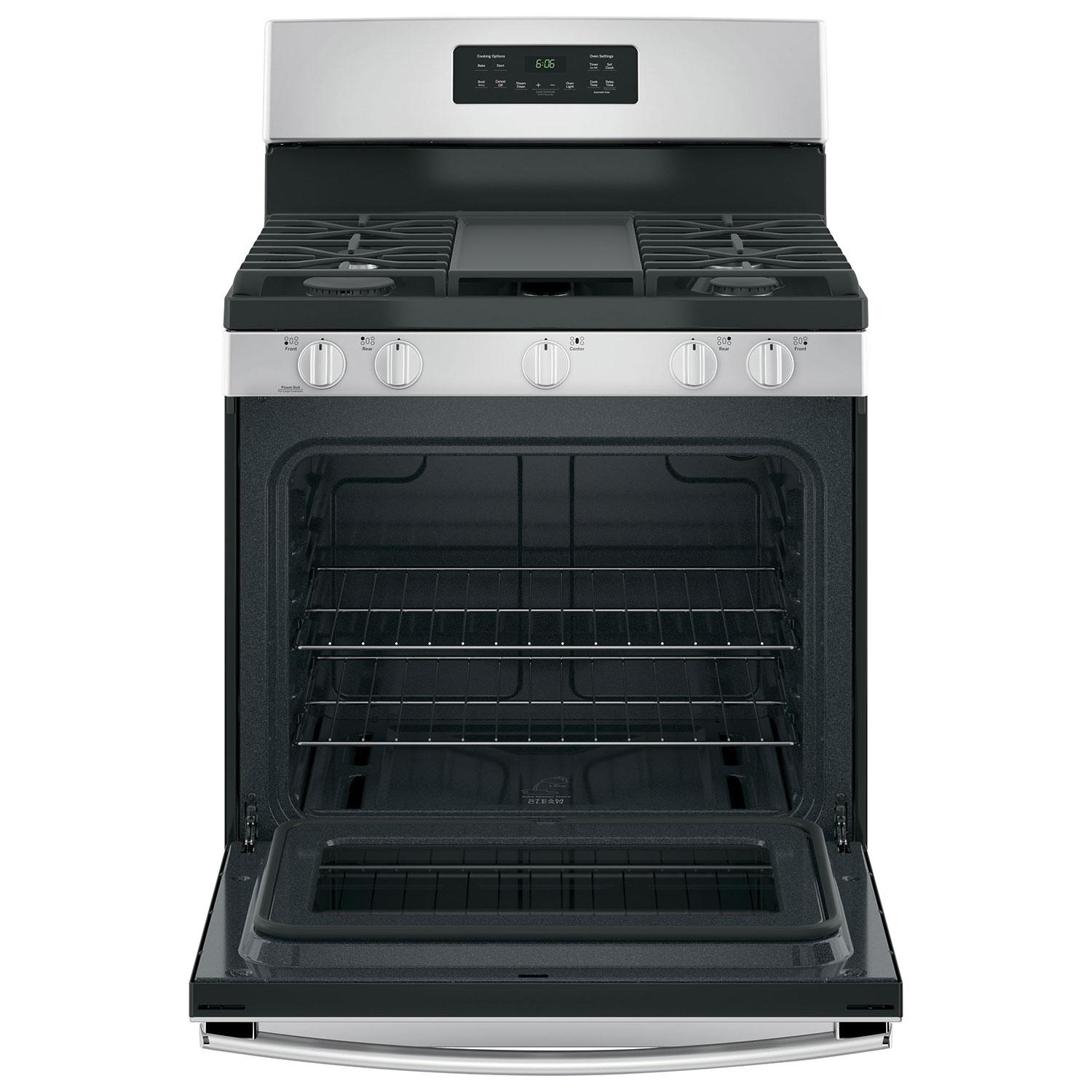  GE 30-inch Freestanding Gas Range with Steam Clean JCGBS66SEKSS IMAGE 2