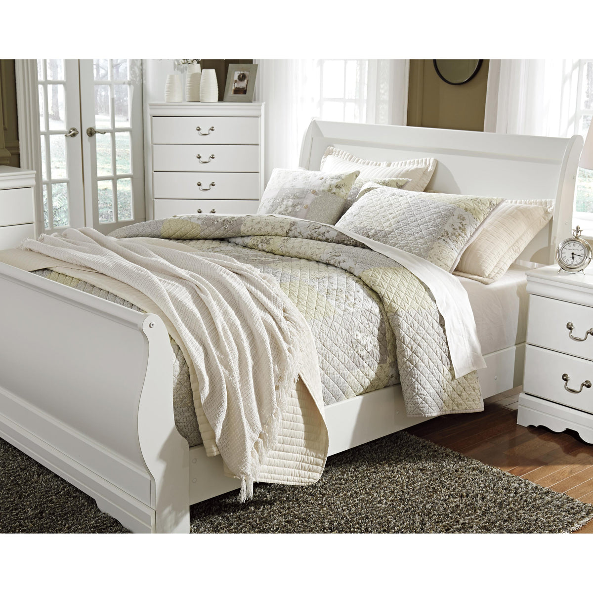  Signature Design by Ashley Anarasia Queen Sleigh Bed B129-77/B129-74/B129-98 IMAGE 3