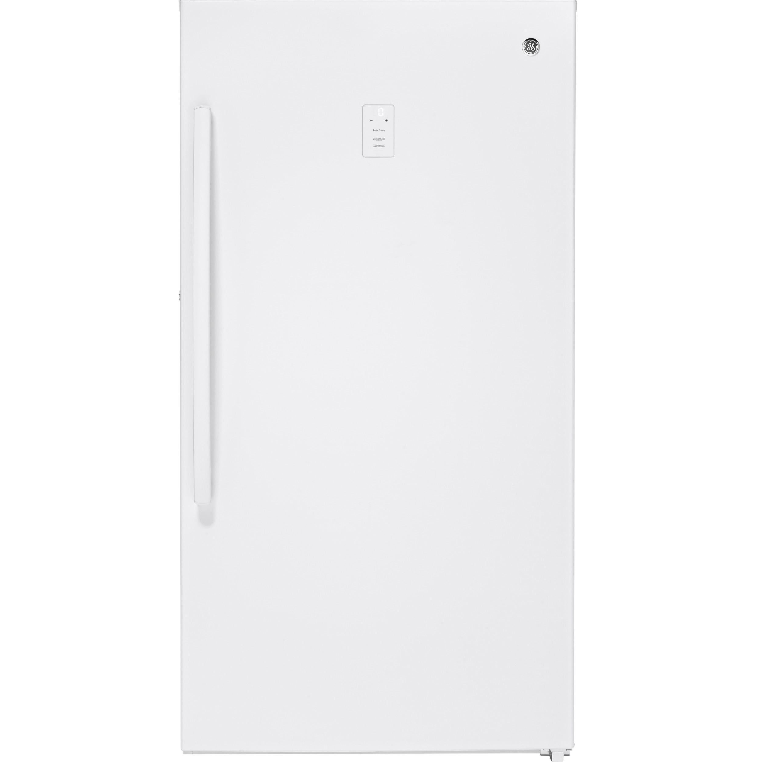  GE 14.1 cu. ft. Upright Freezer with LED Lighting FUF14DLRWW IMAGE 1