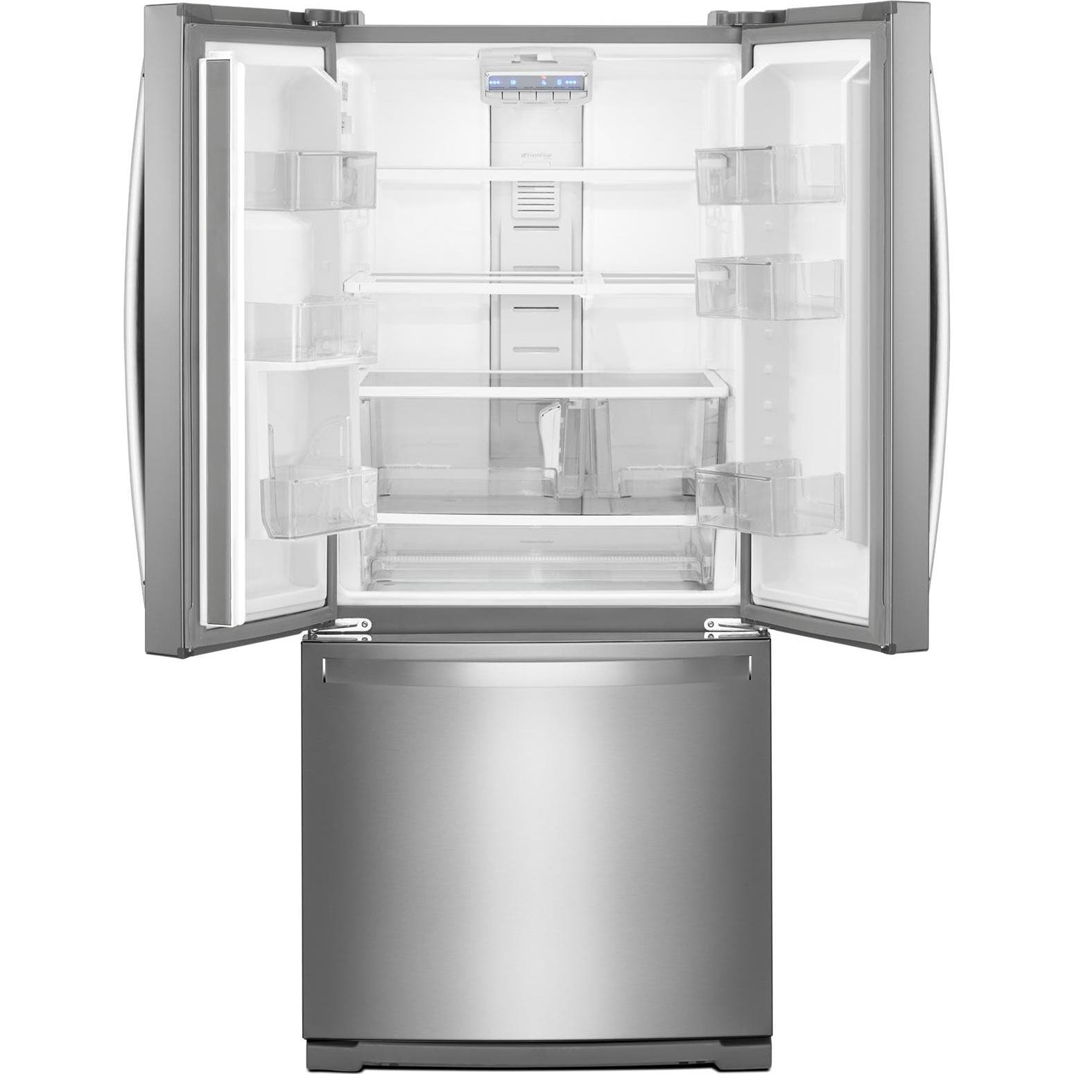  Whirlpool 30-inch, 19.68 cu.ft. Freestanding French 3-Door Refrigerator with FreshFlow™ Air Filter WRF560SFHZ IMAGE 3