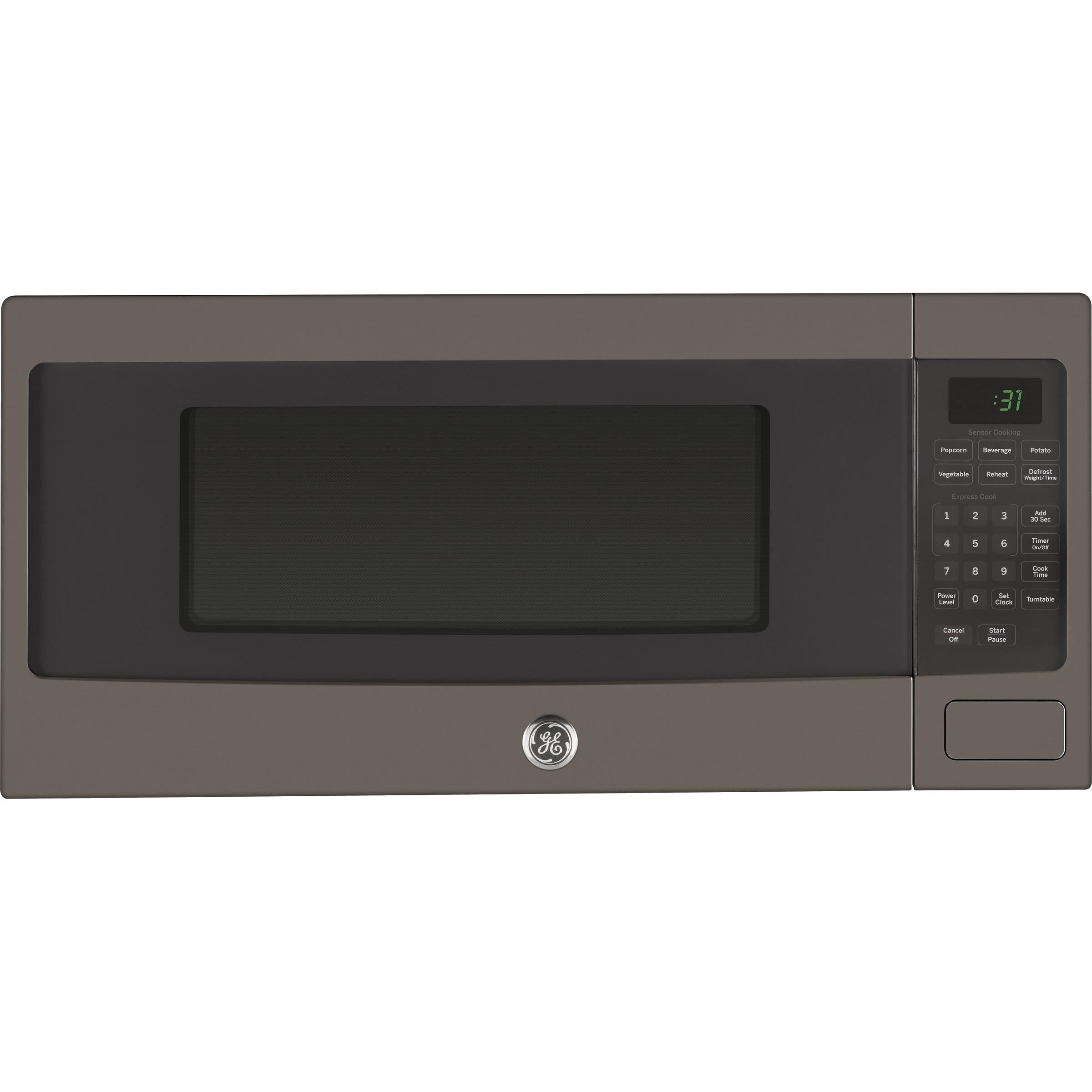  GE Profile 24-inch, 1.1 cu.ft. Countertop Microwave Oven with 10 Power Levels PEM10SLFC IMAGE 1