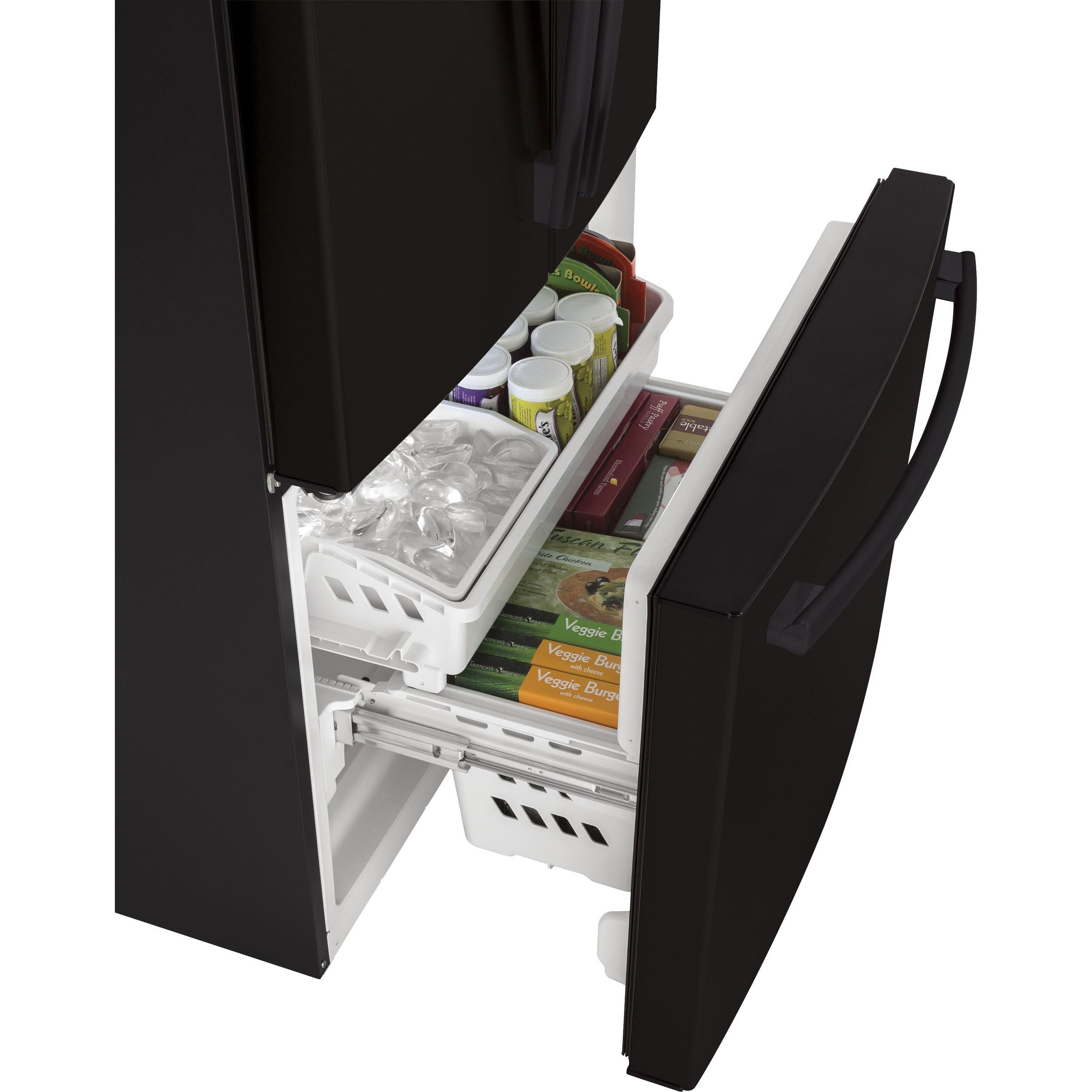  GE 33-inch, 18.6 cu. ft. Counter-Depth French-Door Refrigerator GWE19JGLBB IMAGE 6