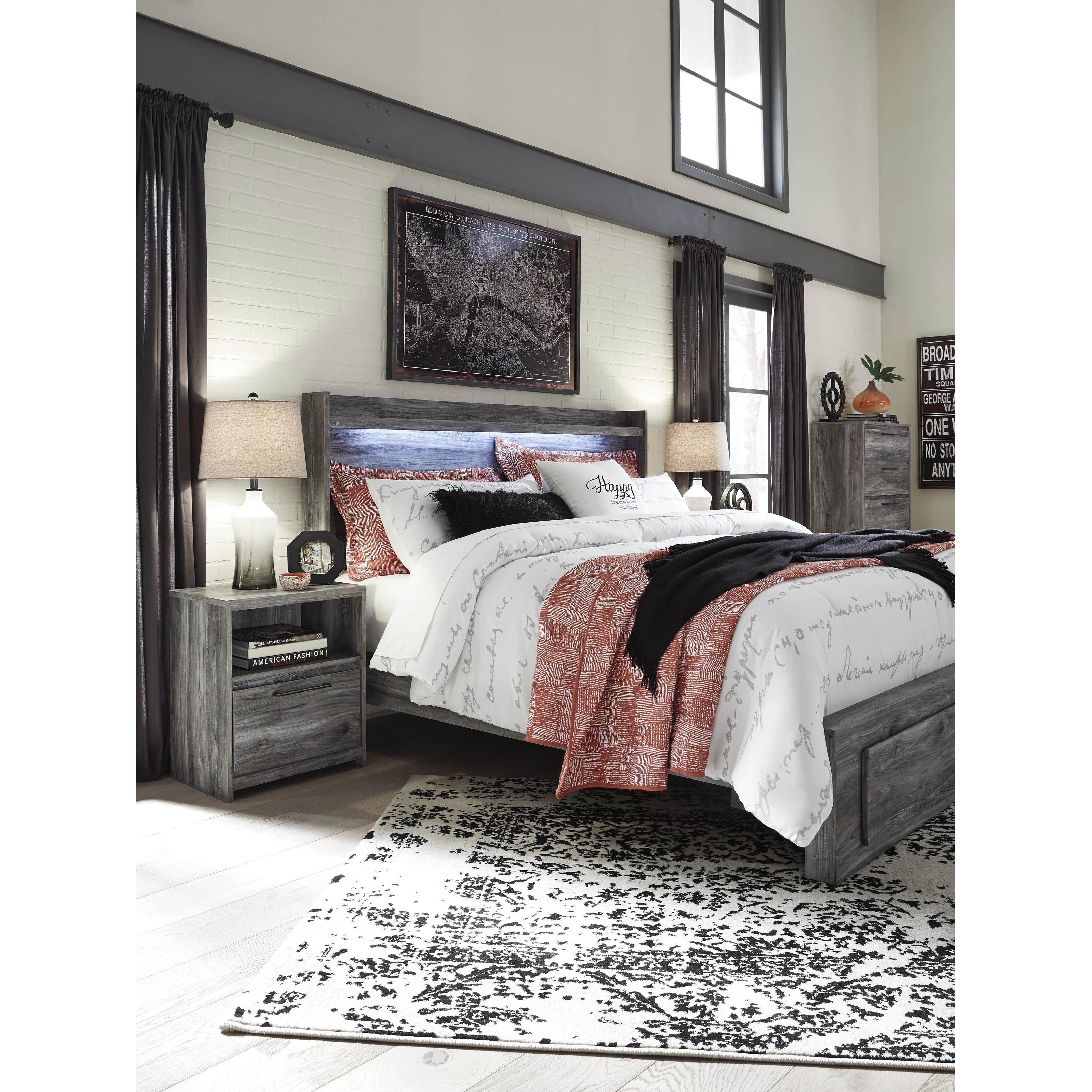  Signature Design by Ashley Baystorm 1-Drawer Nightstand B221-91 IMAGE 5