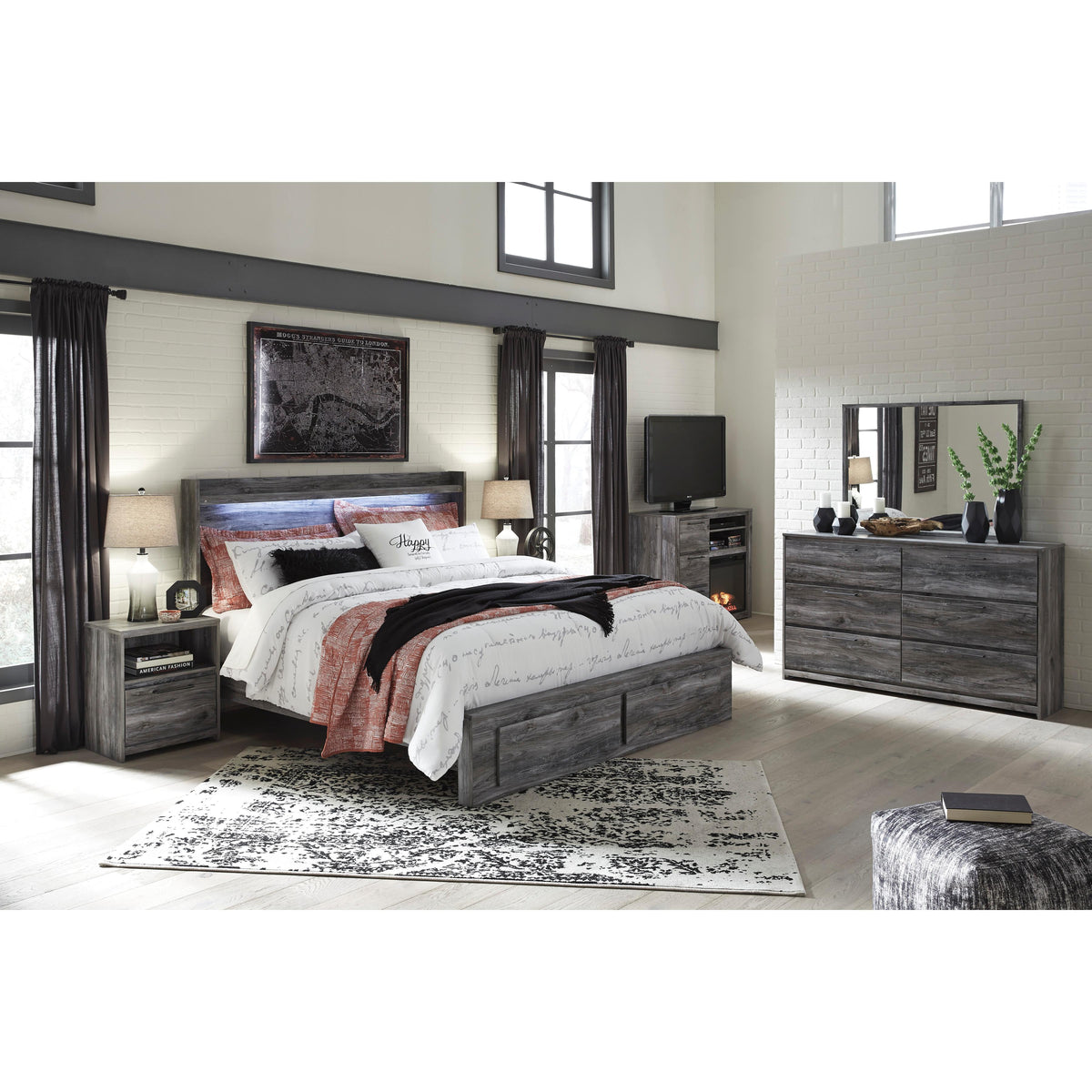  Signature Design by Ashley Baystorm King Panel Bed with Storage B221-58/B221-56S/B221-95/B100-14 IMAGE 9
