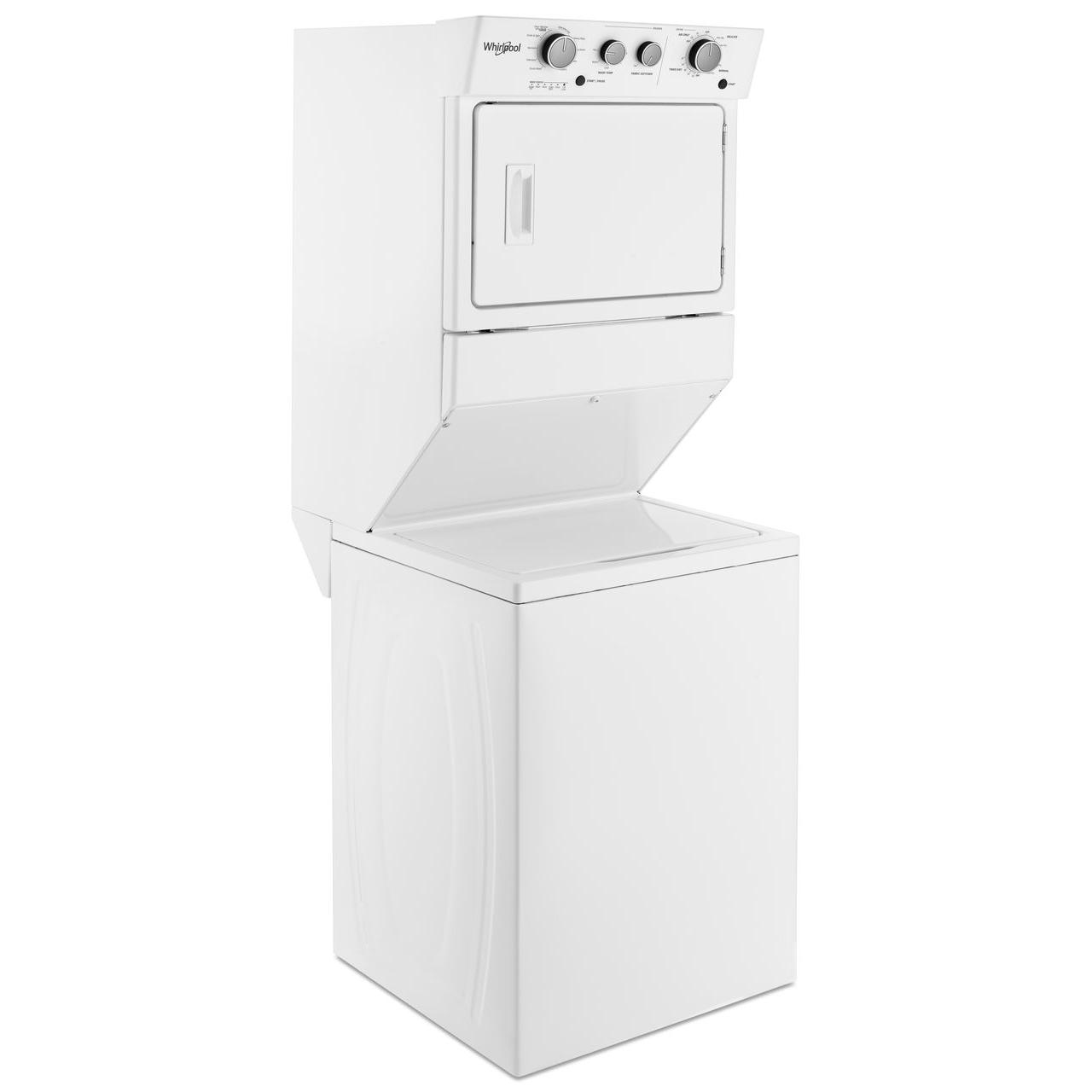  Whirlpool Stacked Washer/Dryer Electric Laundry Center YWET4027HW IMAGE 6