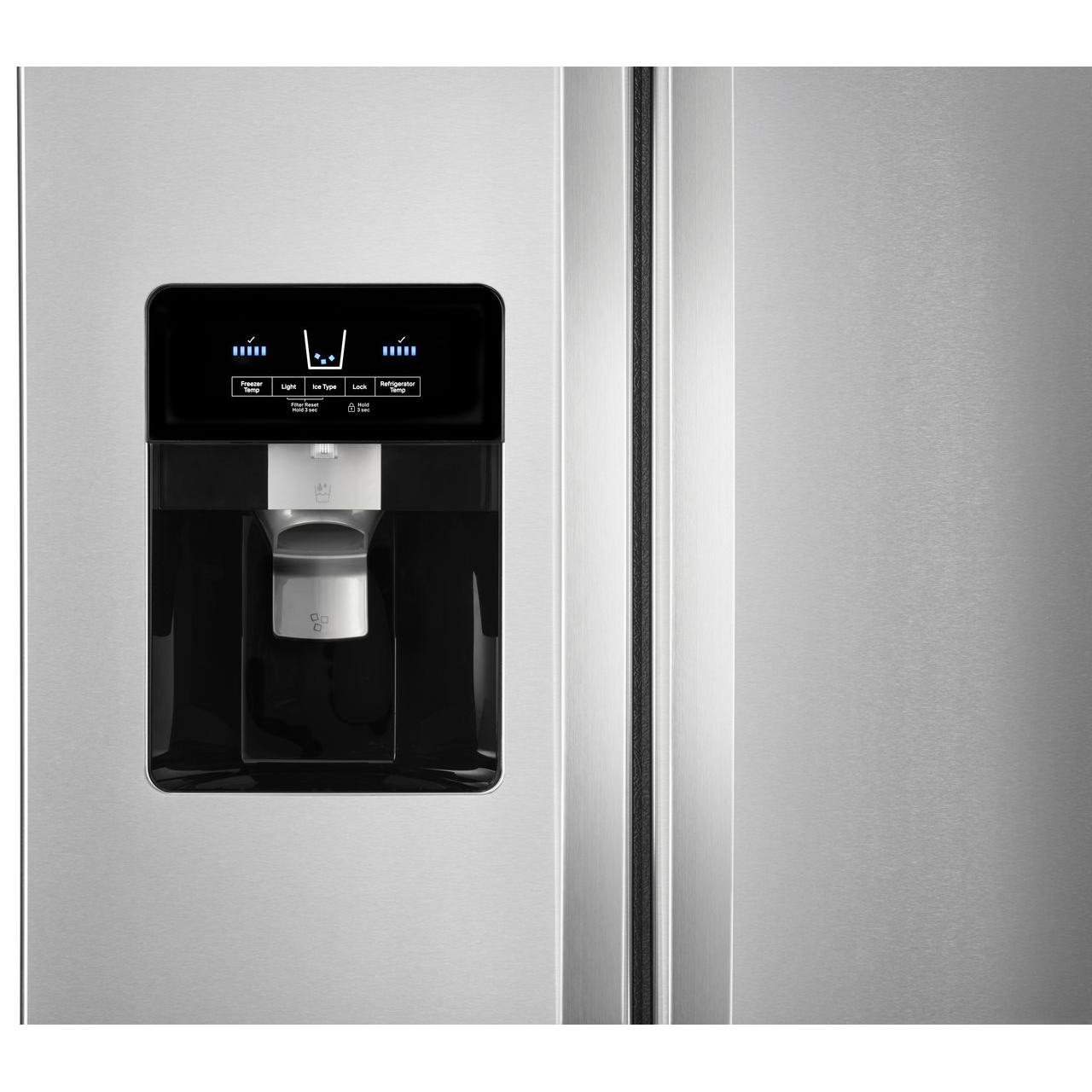  Whirlpool 33-inch, 21.4 cu. ft. Side-by-Side Freestanding Refrigerator with Exterior Ice and Water Dispenser with EveryDrop™ Water Filtration WRS331SDHM IMAGE 2