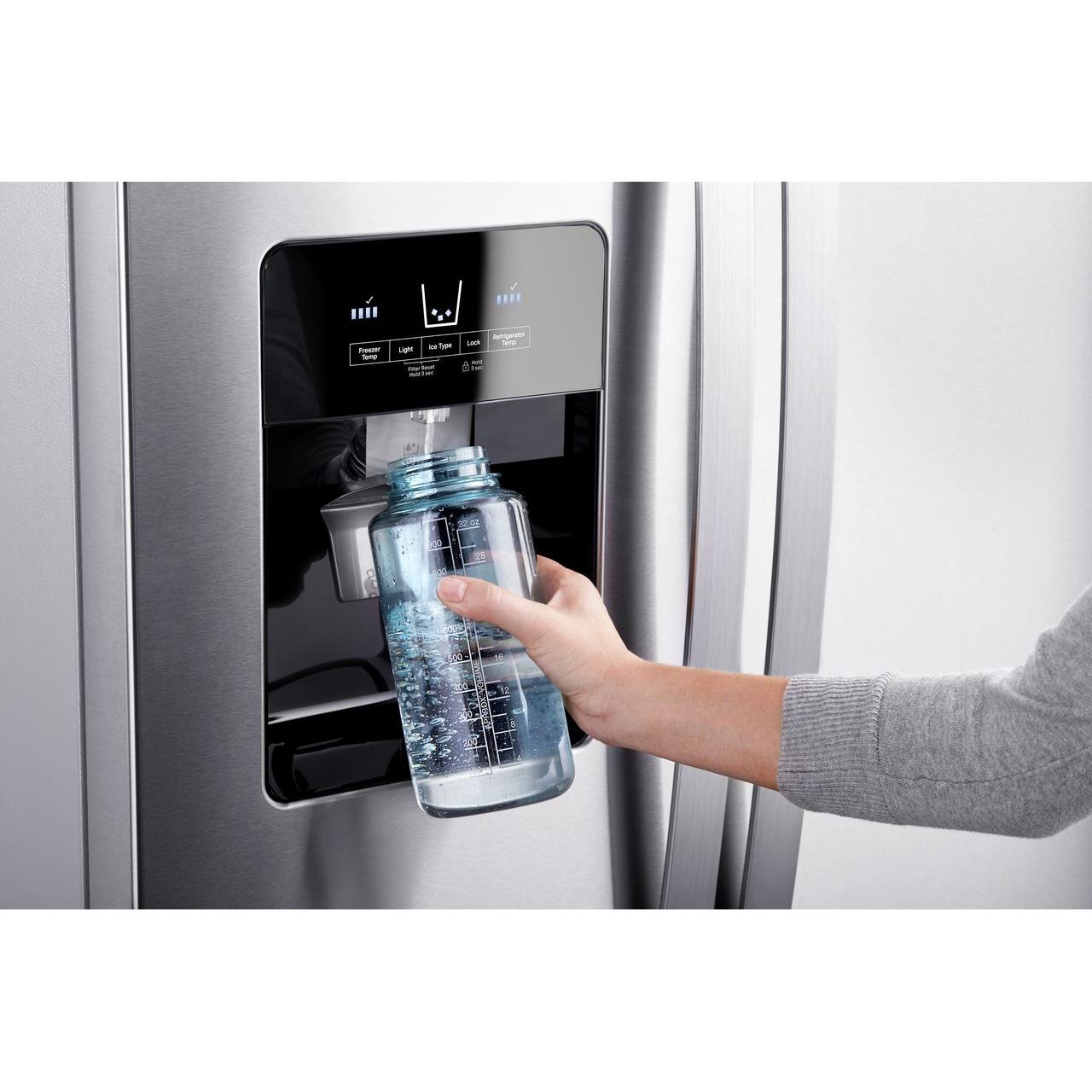  Whirlpool 33-inch, 21.4 cu. ft. Side-by-Side Freestanding Refrigerator with Exterior Ice and Water Dispenser with EveryDrop™ Water Filtration WRS331SDHM IMAGE 3