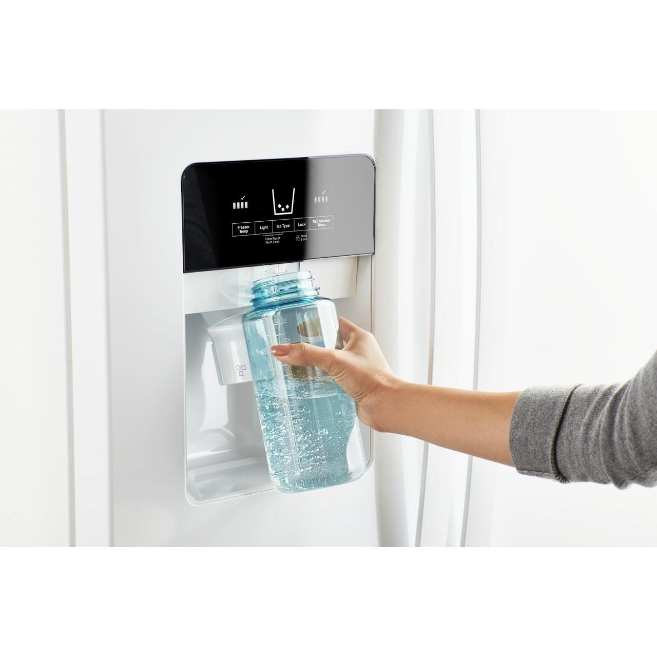  Whirlpool 33-inch, 21.4 cu. ft. Side-by-Side Freestanding Refrigerator with Exterior Ice and Water Dispenser with EveryDrop™ Water Filtration WRS331SDHW IMAGE 4