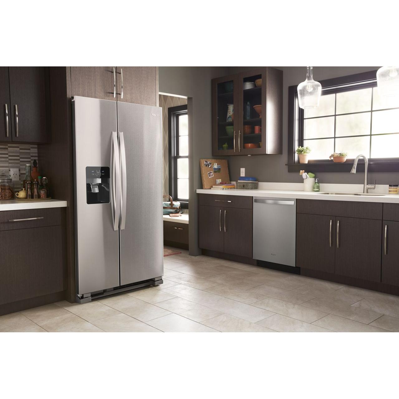  Whirlpool 36-inch, 24.5 cu. ft. Freestanding Side-by-Side Refrigerator with Exterior Ice and Water Dispenser with EveryDrop™ Water Filtration WRS335SDHM IMAGE 9