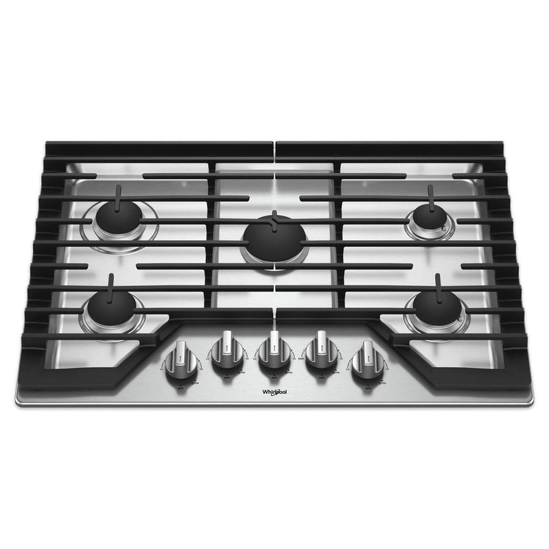 Whirlpool 30-inch Built-In Gas Cooktop WCG77US0HS IMAGE 2